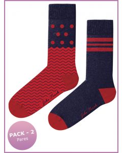 pack 2 calcetines estampados