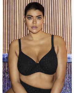 bikini talla grande, crochet color negro