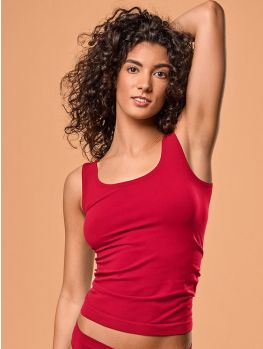 camiseta tirantes mujer roja