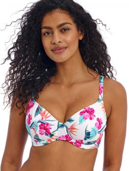 Parte de arriba Bikini Freya Swim Palm paradise Plunge con aros AS205002 White