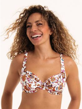 Parte de arriba Bikini Rosa Faia Indian Summer Hermine con aros 8816