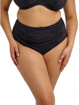 Parte de abajo bikini Braga alta Elomi Swim Plain Sailing Black