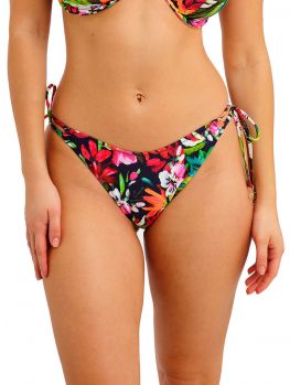Braguita bikini Freya Swim Kailua Shores Tie-Side en modelo, vista frontal, ajuste personalizado con lazos