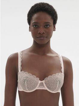 Sujetador Balconet Simone Pérèle Singuliere con aros 1A2330 Rosa