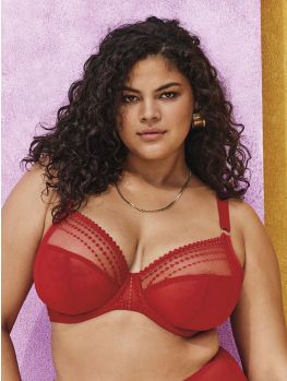 Sujetador Elomi Matilda Plunge con aro EL8900 Rojo