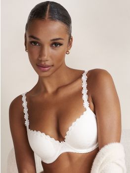 sujetador push up color blanco natural