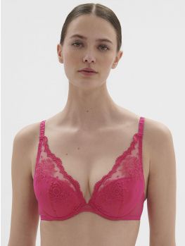 sujetador push up color rosa disco