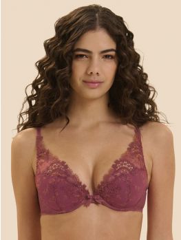 Sujetador Push Up Simone Perele Wish 12B347 Rose Sandalwood