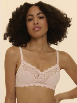 Sujetador sin aros Simone Perele Caresse Rosa Maquillaje