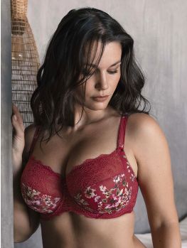 sujetador sin relleno Lucia color Cherry