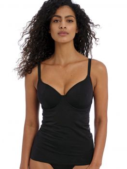 tankini con aros negro liso