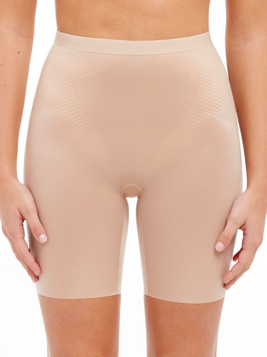 faja reductora con pierna color beige