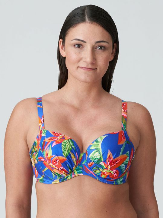 Parte de arriba bikini Primadonna Swim Latakia con foam 4011116 Tropical Rainforest