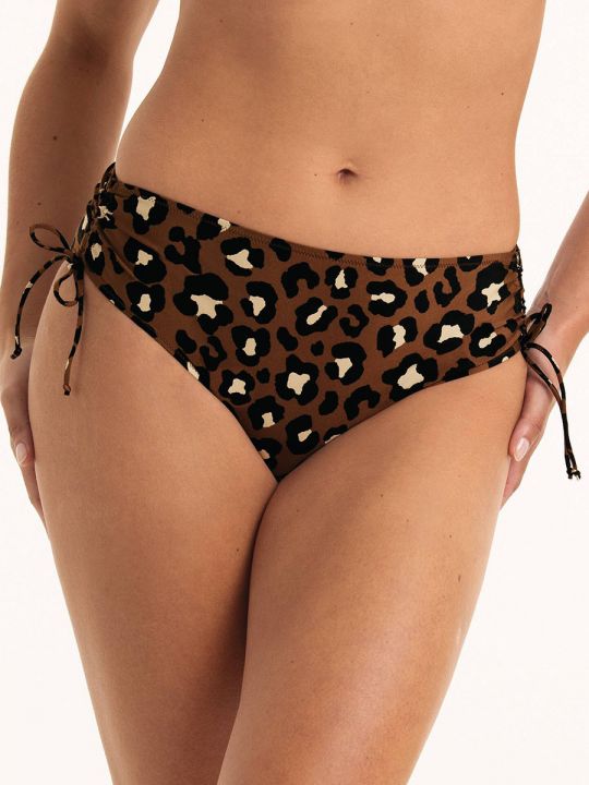 bikini braga alta regulable, animal print