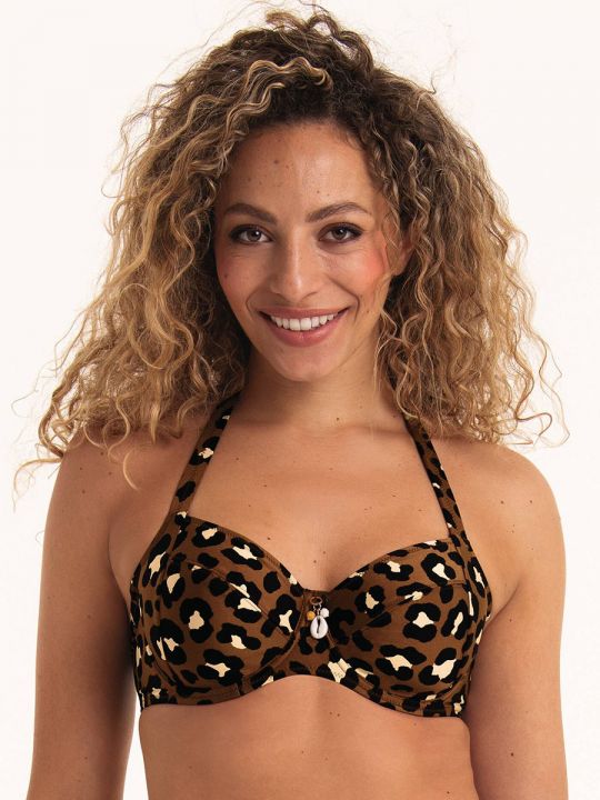 Parte de arriba Bikini Rosa Faia Animal Magic Leandra con aros 8773