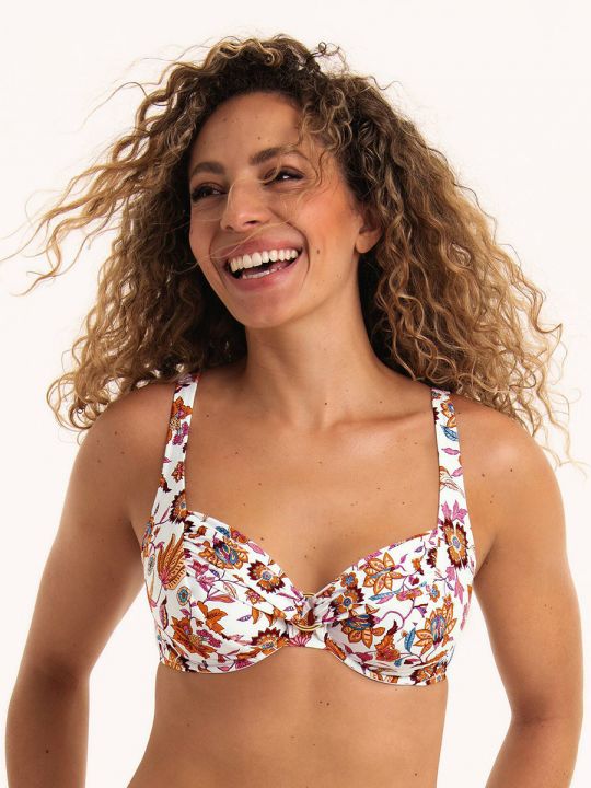 Parte de arriba Bikini Rosa Faia Indian Summer Hermine con aros 8816