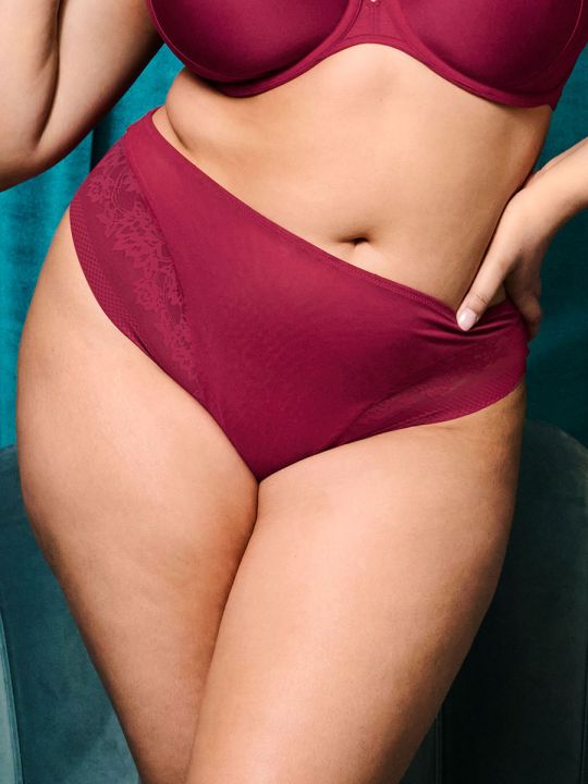 Braga alta Elomi Nerina High Leg Rouge