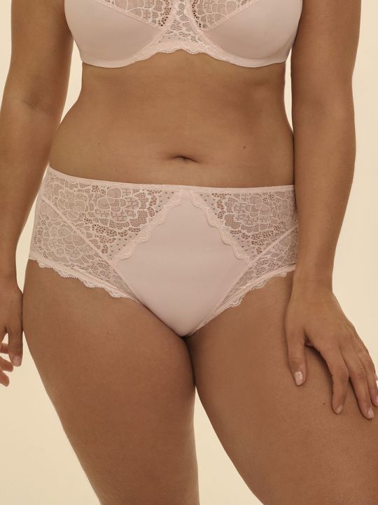 Braga Alta Simone Perele Caresse Rosa Maquillaje