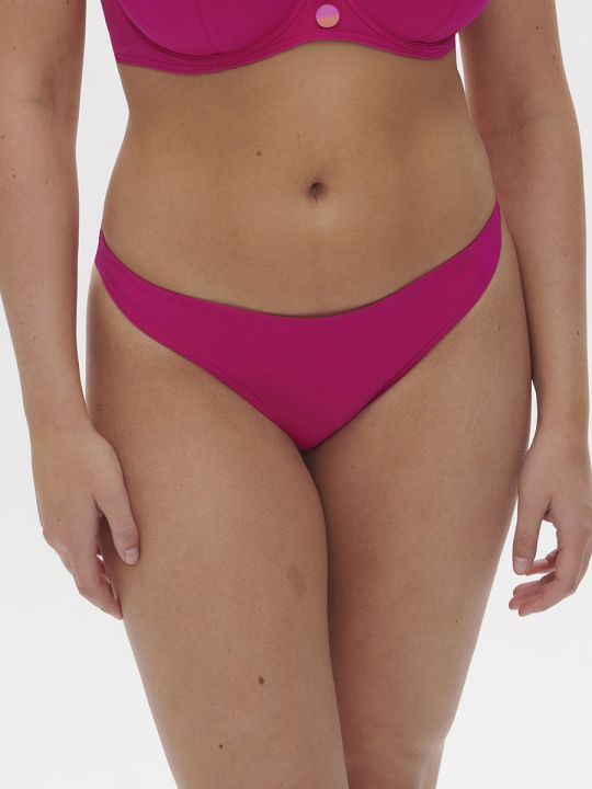 braga bikini rosa hibiscus, modelo talla 4