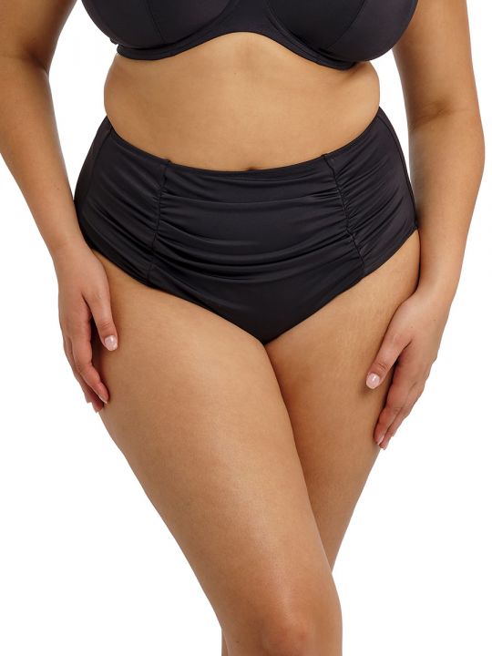 Parte de abajo bikini Braga alta Elomi Swim Plain Sailing Black