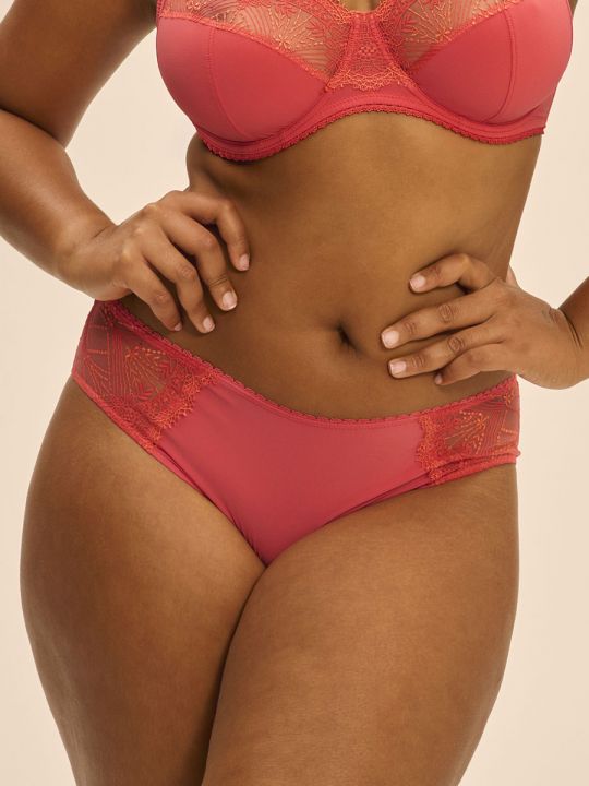 Braga slip Simone Perele Allure 1F2726 Rojo Coralia