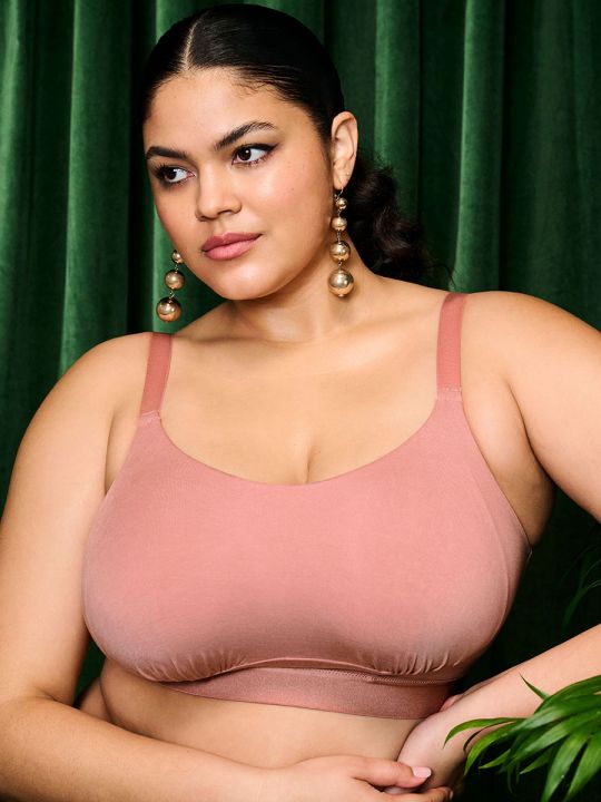 Sujetador sin aros Elomi Downtime bralette EL301417 Ash Rose