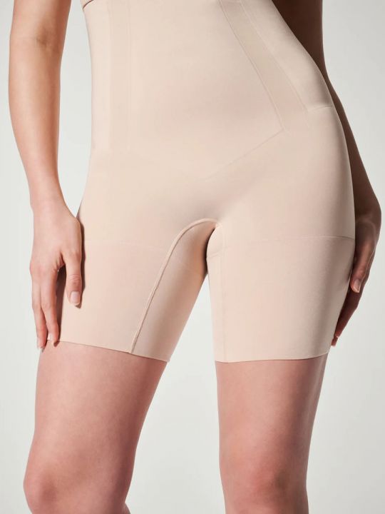 faja pantalón alta, súper reductora color nude
