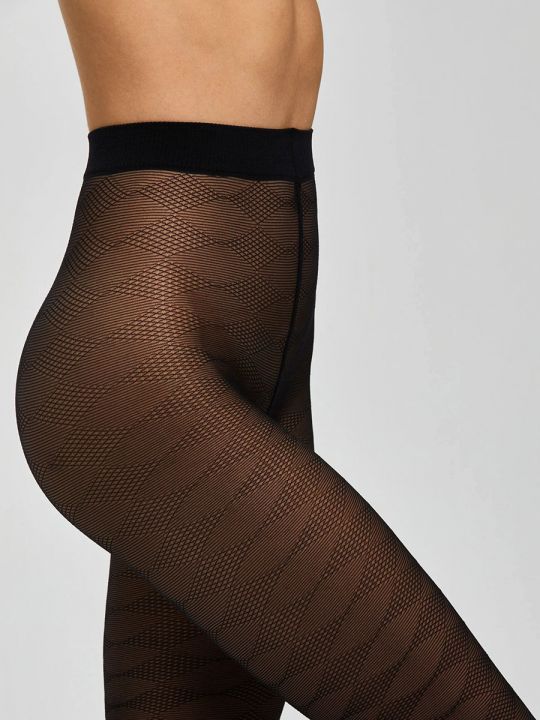 Panty Pompea Crystal 30D Negro