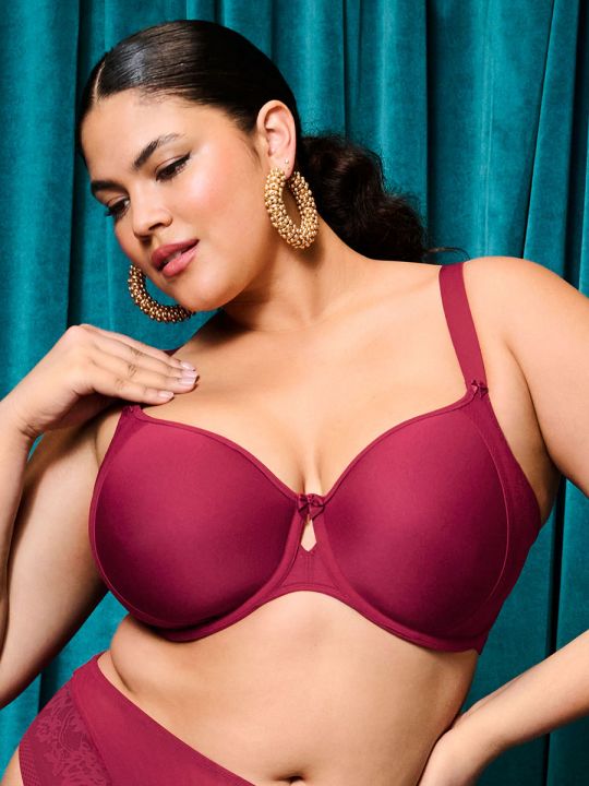 Sujetador con relleno Spacer Elomi Nerina Moulded Rouge