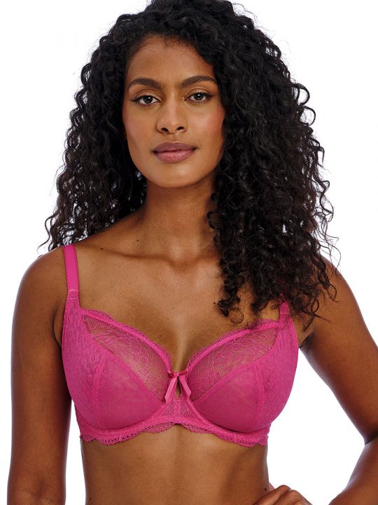 Sujetador sin relleno Freya Fancies Plunge con aros AA1011 Hot Pink