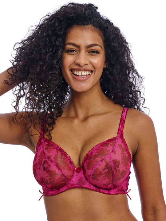 Sujetador sin relleno Freya Rose Blossom Plunge con aros AA402402