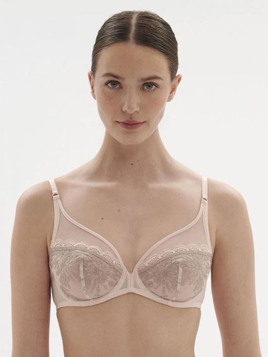 Sujetador escotado Simone Pérèle Singuliere con aros 1A2319 Rosa