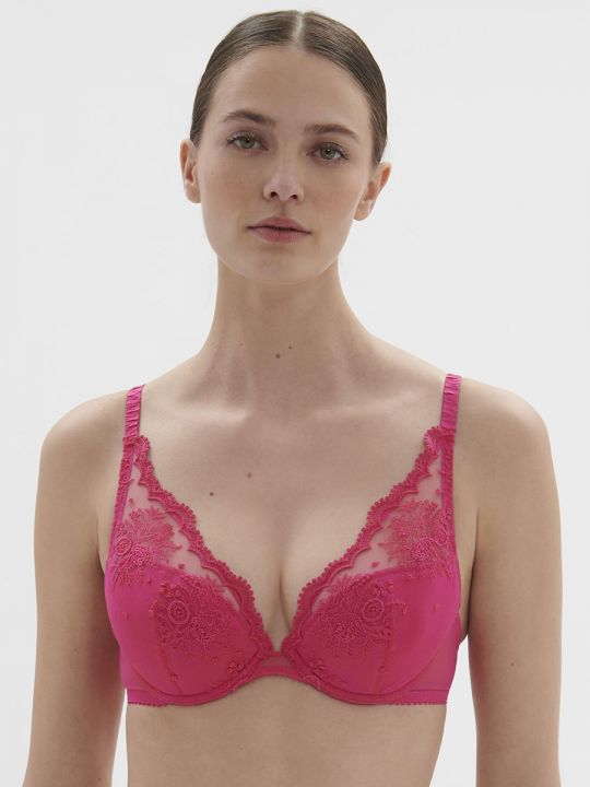 sujetador push up color rosa disco
