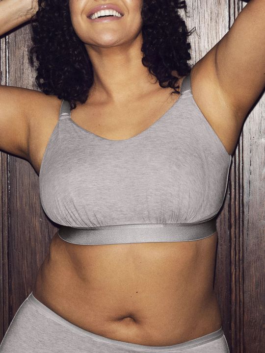 Sujetador sin aros Elomi Downtime bralette EL301417 Gris