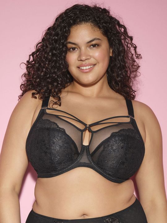 Sujetador negro talla grande 