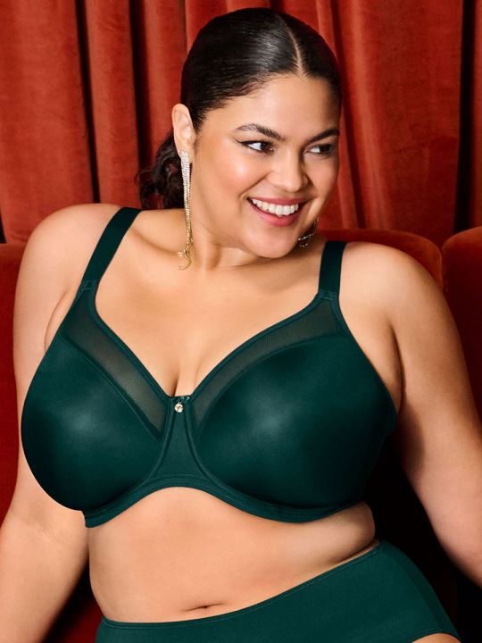 Sujetador sin relleno con aros Elomi Smooth moldeado EL4301 Verde