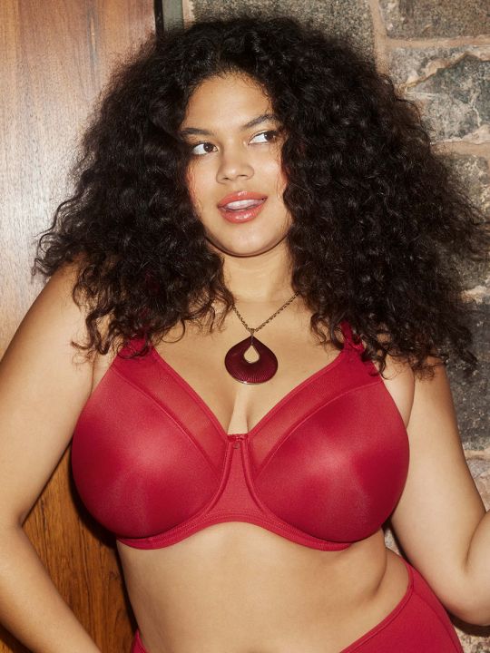 Sujetador sin relleno Elomi Smooth moldeado con aros EL4301 Rojo