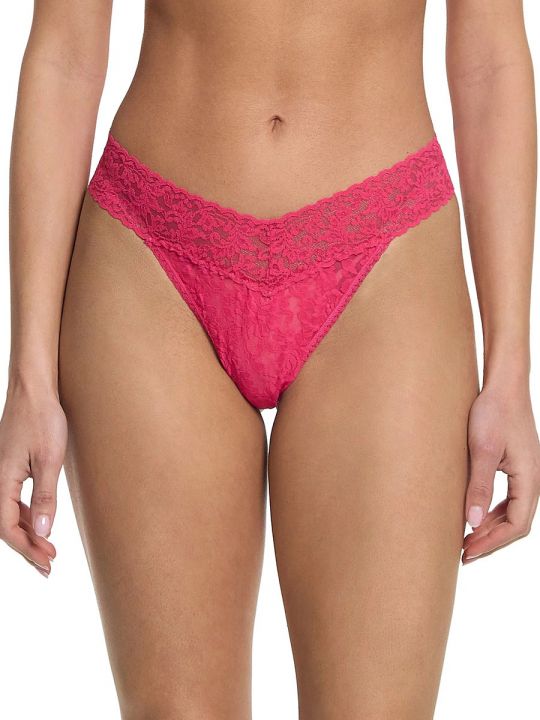 frente tanga de encaje Sweet Tart Pink