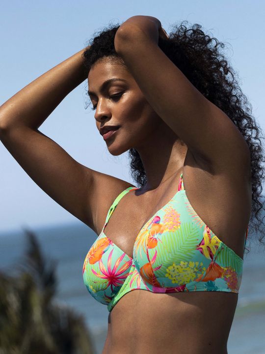 Parte de arriba Bikini Freya Swim Isla margarita Plunge con aros AS206502