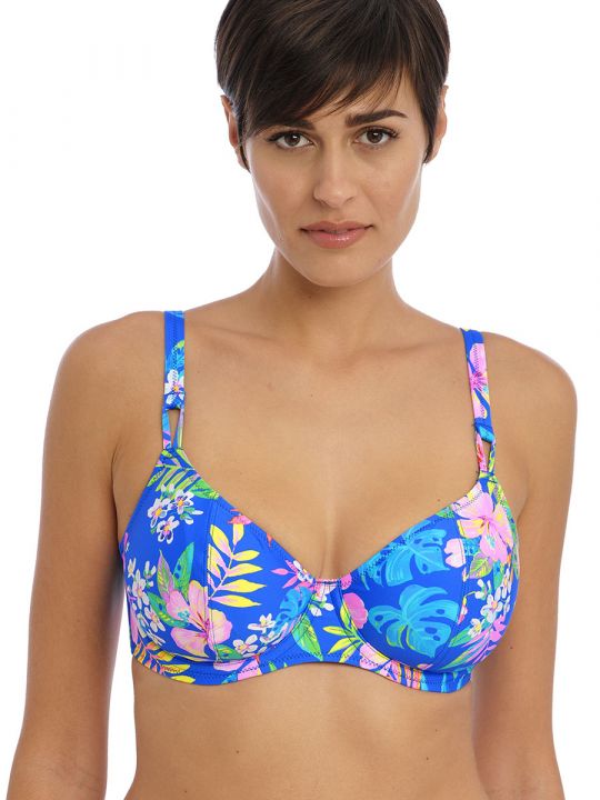 Parte de arriba Bikini Freya Swim Hot tropics Plunge con aros AS204502 Blue