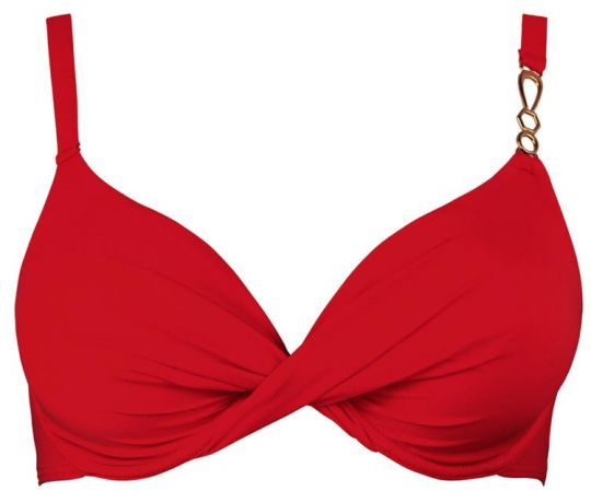bikini con aros rojo