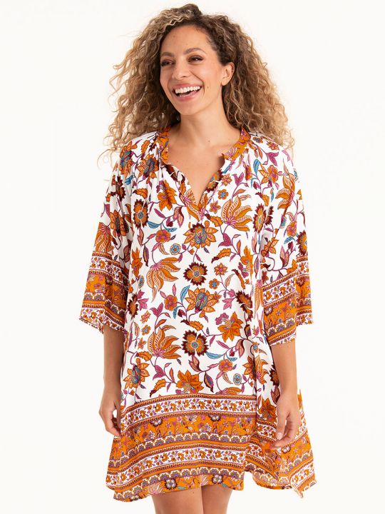 Vestido playa Rosa Faia Indian Summer Manihi 8126