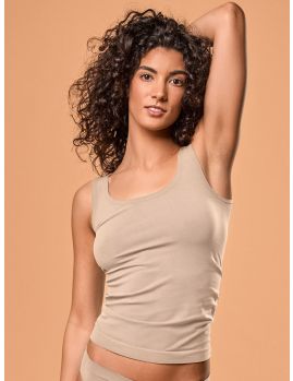 Camiseta mujer Focenza Tirantes 203 Sabbia