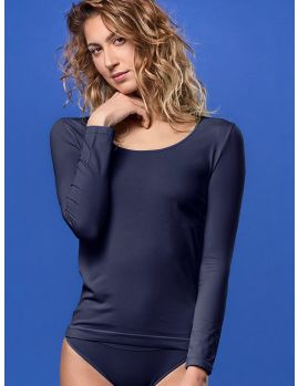 Camiseta mujer Focenza manga larga 615 Blu