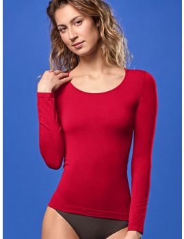 Camiseta mujer Focenza manga larga 615 Rojo