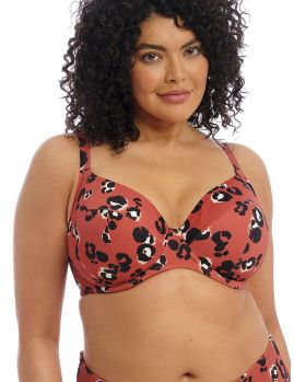 Bikini leopardo con aros, sin relleno