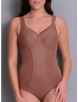 Vista de frente del body reductor sin aros Anita Clara Art, color berry