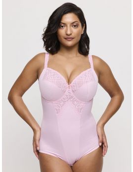 body reductor con aros y sin relleno. Color rosa