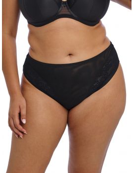 braga alta de tul y encaje, color negro