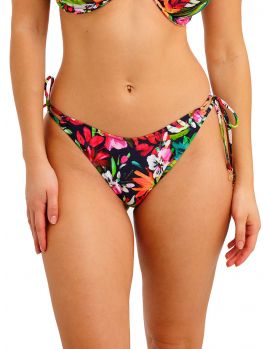 Braguita bikini Freya Swim Kailua Shores Tie-Side en modelo, vista frontal, ajuste personalizado con lazos